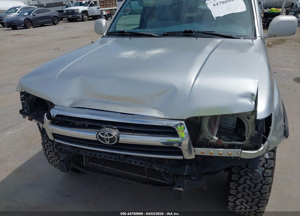 2000 TOYOTA 4RUNNER SR5 V6 VIN: JT3HN86RXY0293737