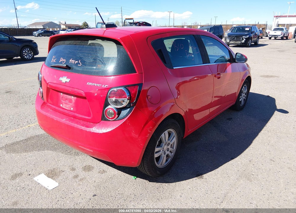 2015 CHEVROLET SONIC LT AUTO VIN: 1G1JC6SH4F4104521