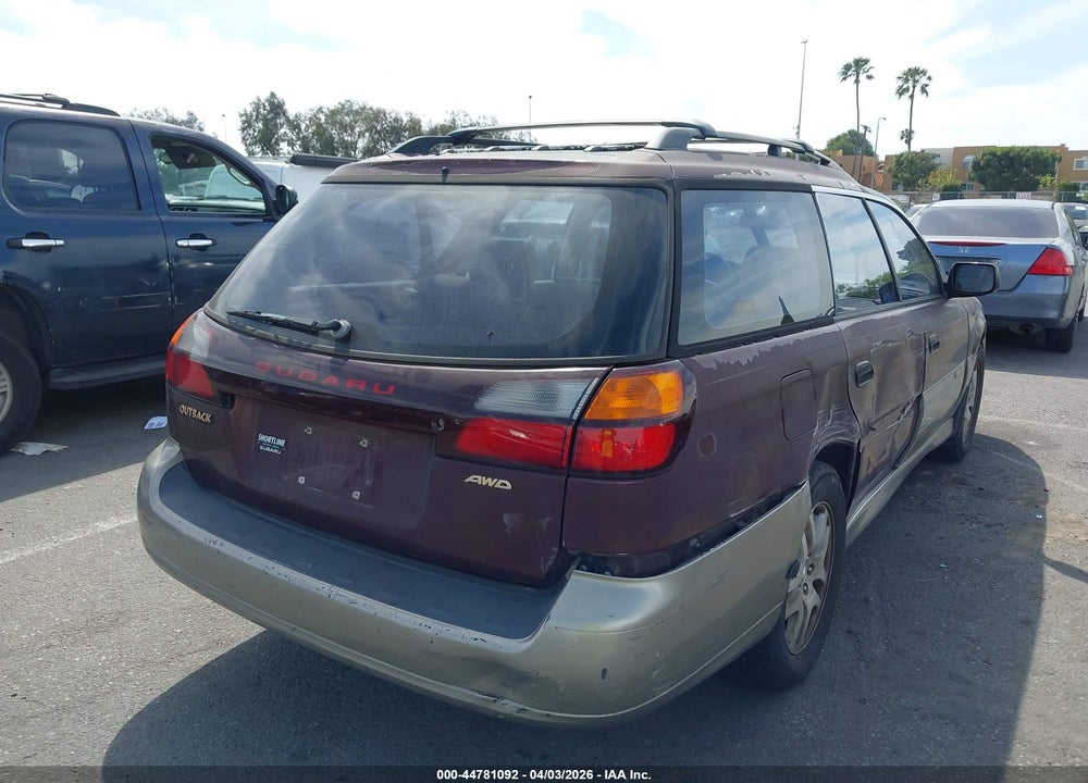 2000 SUBARU OUTBACK VIN: 4S3BH6755Y7603390