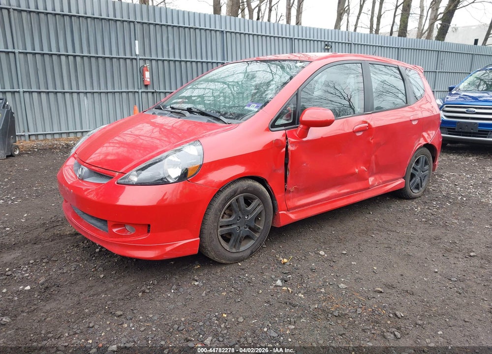2008 HONDA FIT SPORT VIN: JHMGD38698S038600