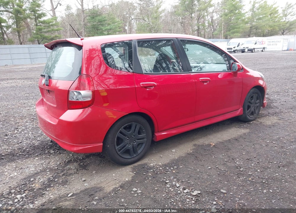 2008 HONDA FIT SPORT VIN: JHMGD38698S038600