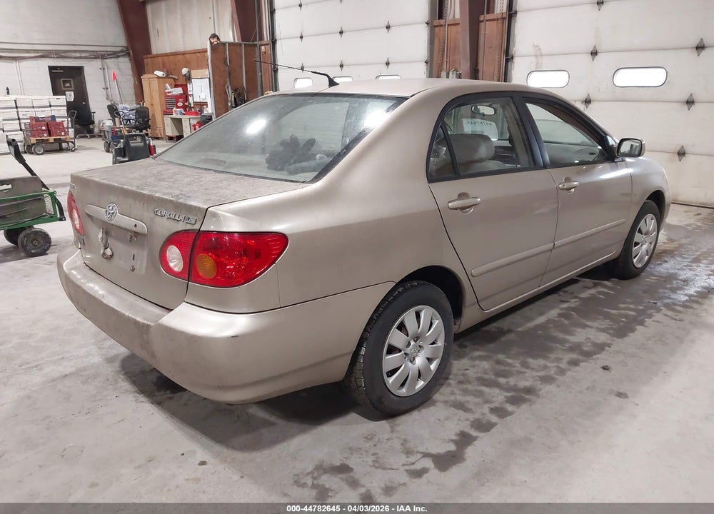 2004 TOYOTA COROLLA LE VIN: 2T1BR38E84C211409