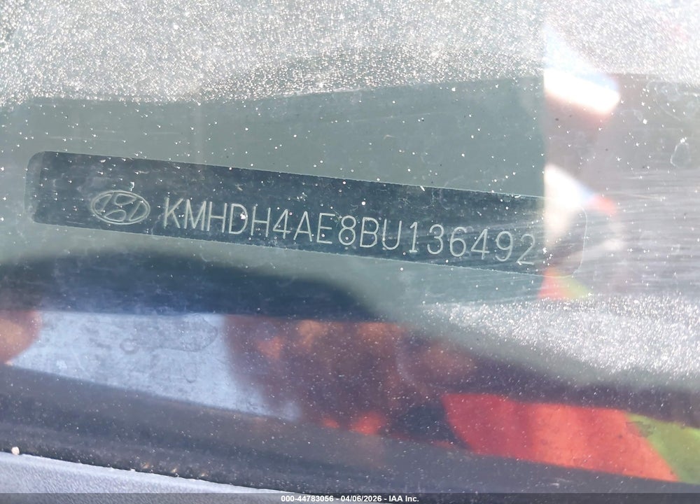 2011 HYUNDAI ELANTRA GLS (ULSAN PLANT) VIN: KMHDH4AE8BU136492