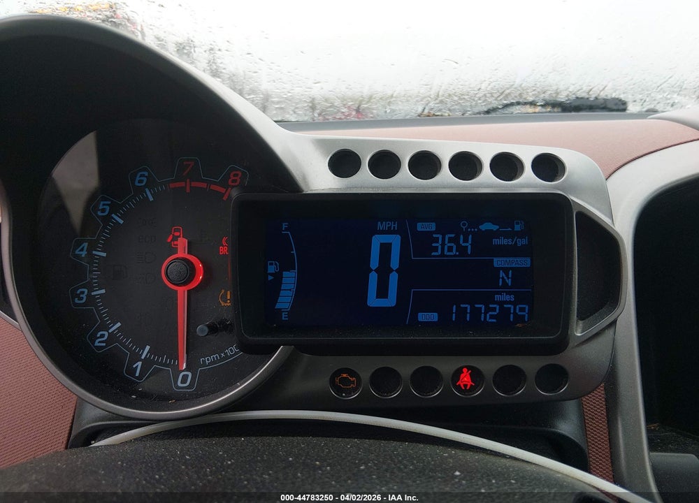 2012 CHEVROLET SONIC 1LZ VIN: 1G1JF5SH1C4170960