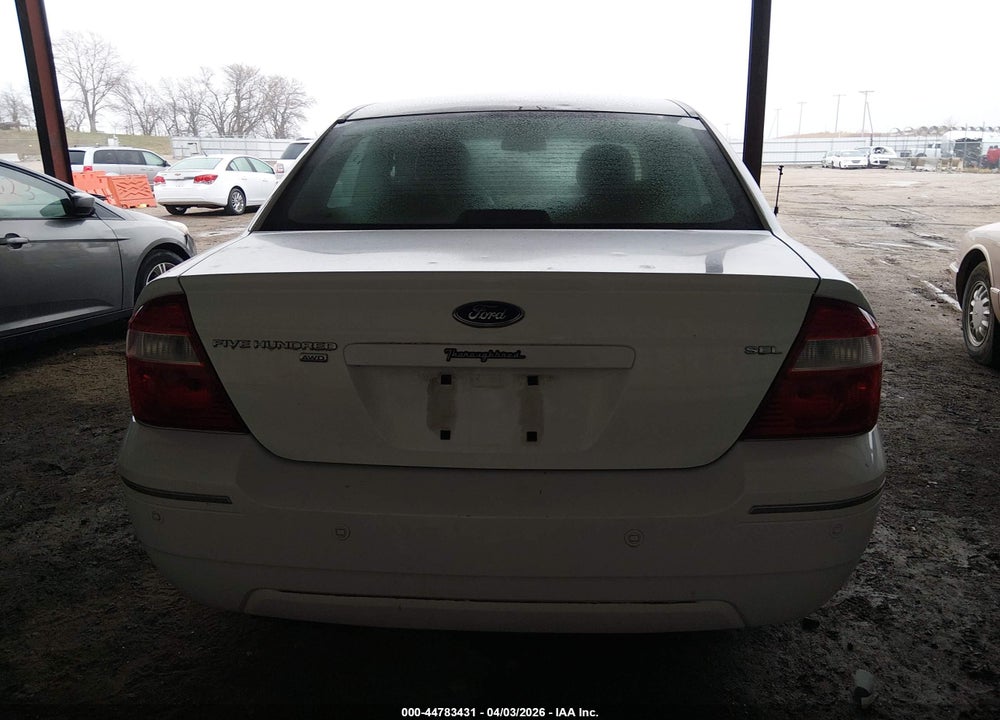 2006 FORD FIVE HUNDRED SEL VIN: 1FAFP27136G132434
