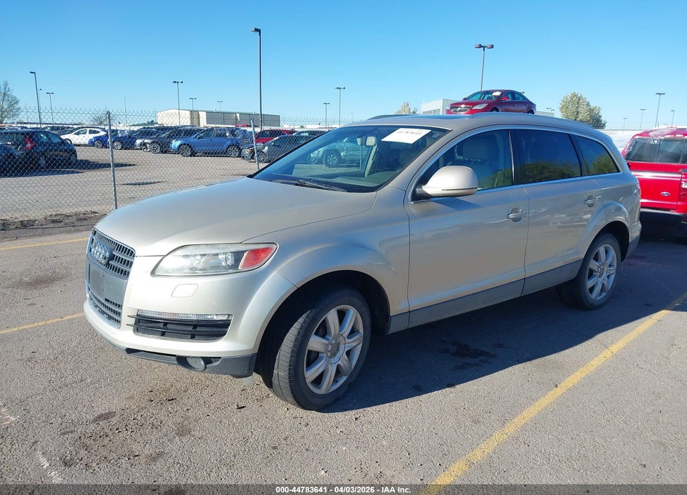 2007 AUDI Q7 3.6 PREMIUM VIN: WA1BY74L67D072350
