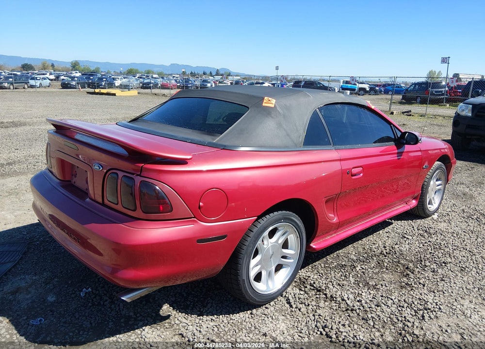 1998 FORD MUSTANG GT VIN: 1FAFP45X9WF211728