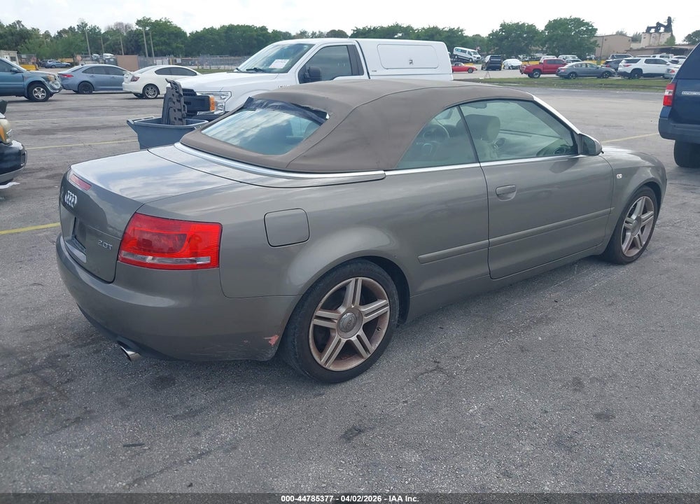 2008 AUDI A4 2.0T VIN: WAUAF48H08K014921
