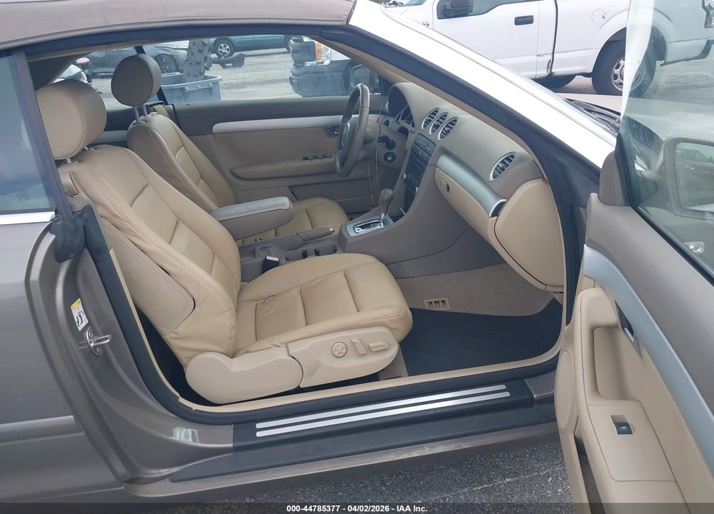 2008 AUDI A4 2.0T VIN: WAUAF48H08K014921