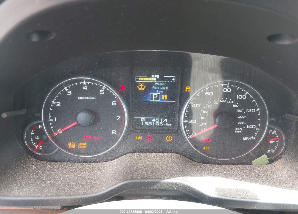 2014 SUBARU OUTBACK 2.5I LIMITED VIN: 4S4BRBLC1E3200970