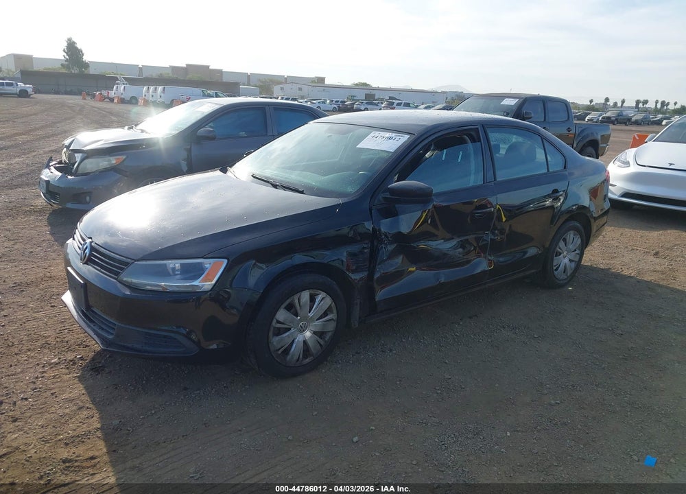 2012 VOLKSWAGEN JETTA 2.0L S VIN: 3VW2K7AJXCM354920