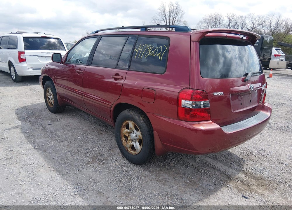 2007 TOYOTA HIGHLANDER VIN: JTEGD21A170168077