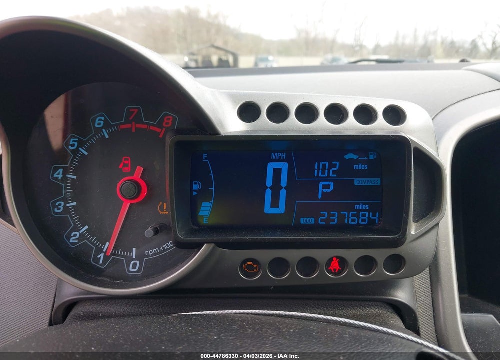 2012 CHEVROLET SONIC 2LT VIN: 1G1JC5SH4C4169570