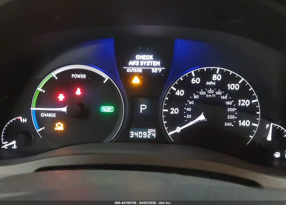 2010 LEXUS RX 450H VIN: JTJBC1BA7A2411250