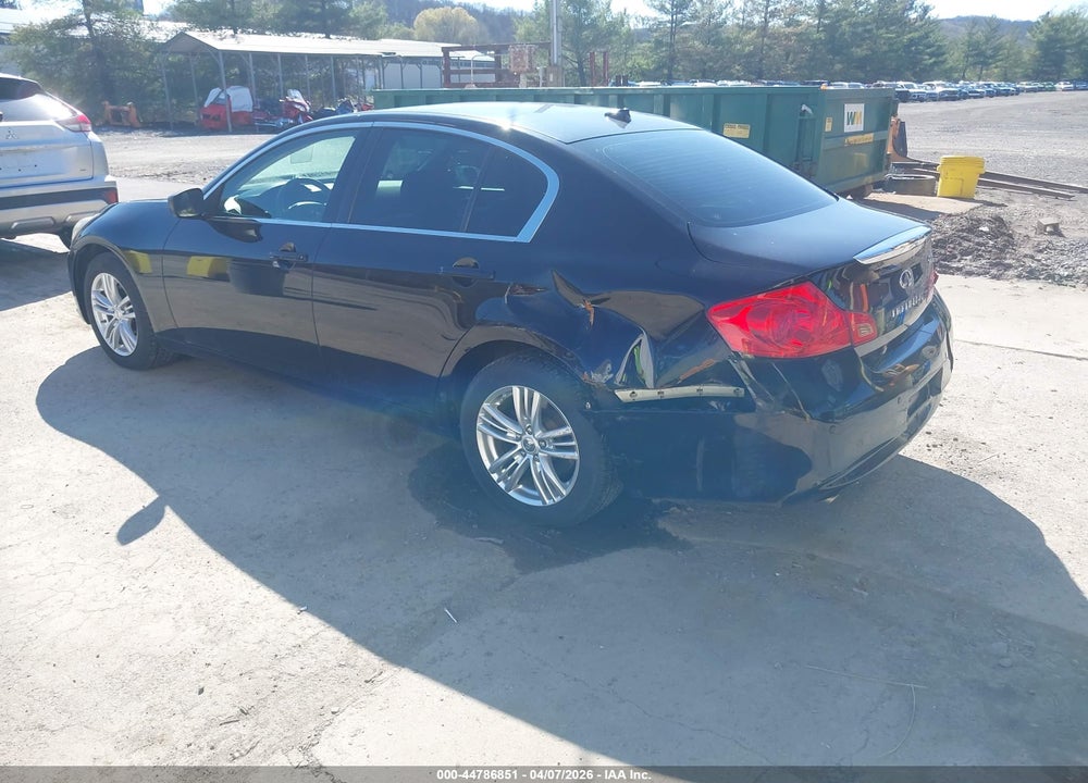 2012 INFINITI G37X VIN: JN1CV6AR5CM678063