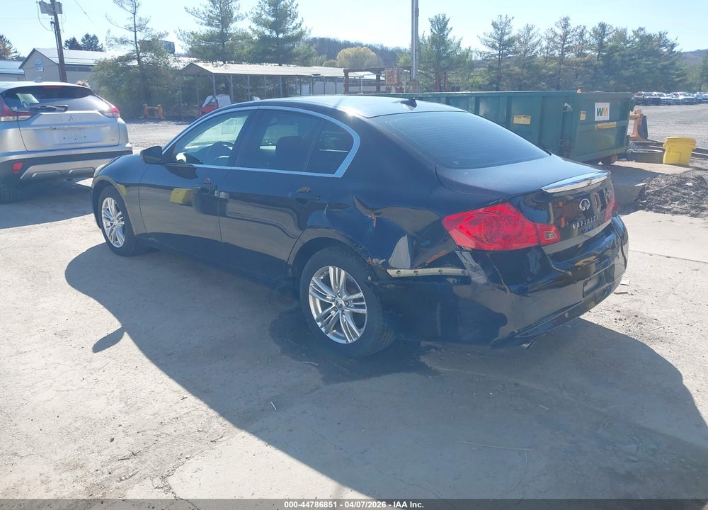 2012 INFINITI G37X VIN: JN1CV6AR5CM678063