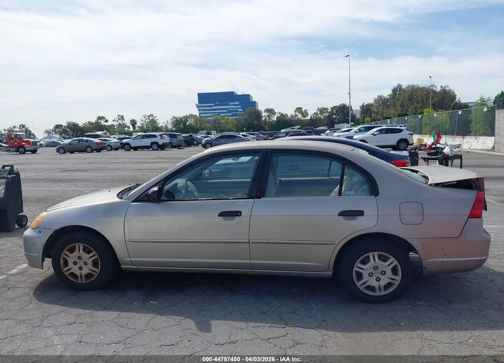 2001 HONDA CIVIC LX VIN: 2HGES165X1H608700
