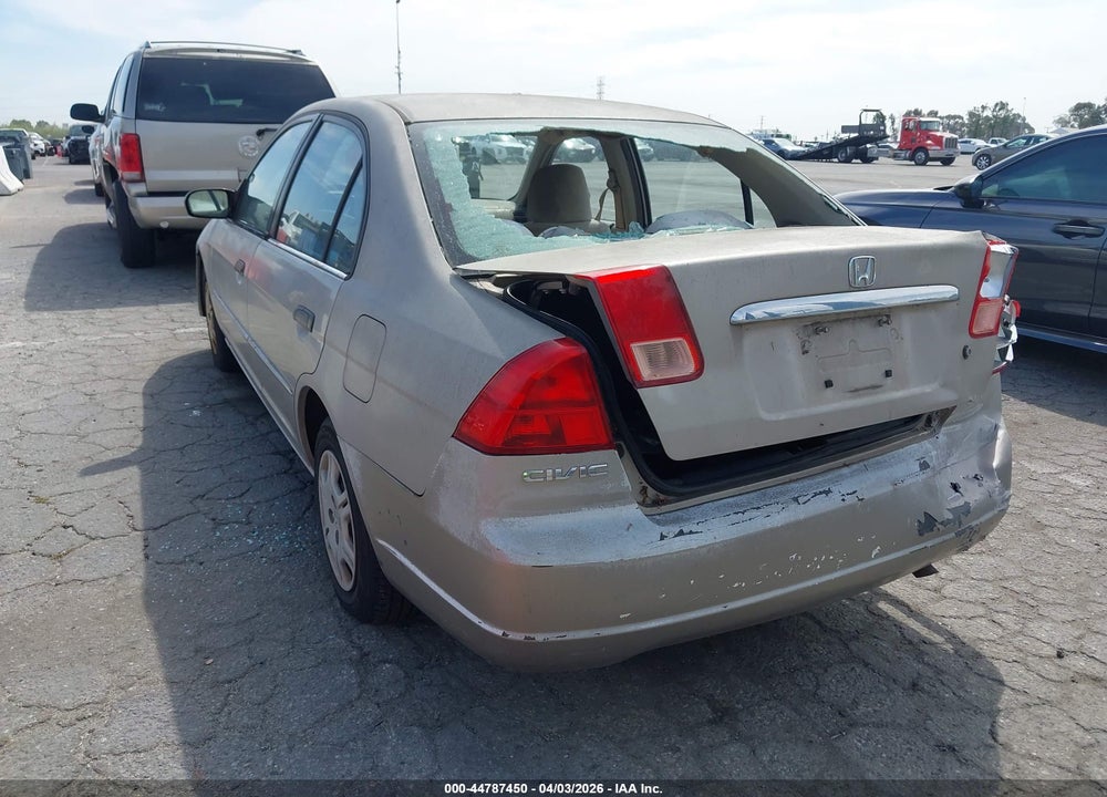 2001 HONDA CIVIC LX VIN: 2HGES165X1H608700