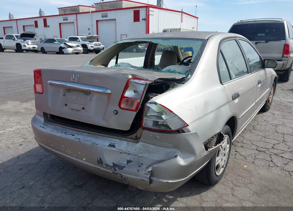 2001 HONDA CIVIC LX VIN: 2HGES165X1H608700