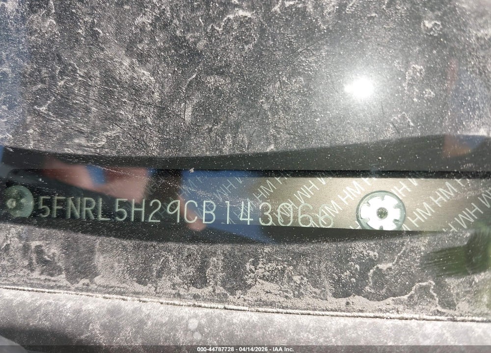 2012 HONDA ODYSSEY LX VIN: 5FNRL5H29CB143066