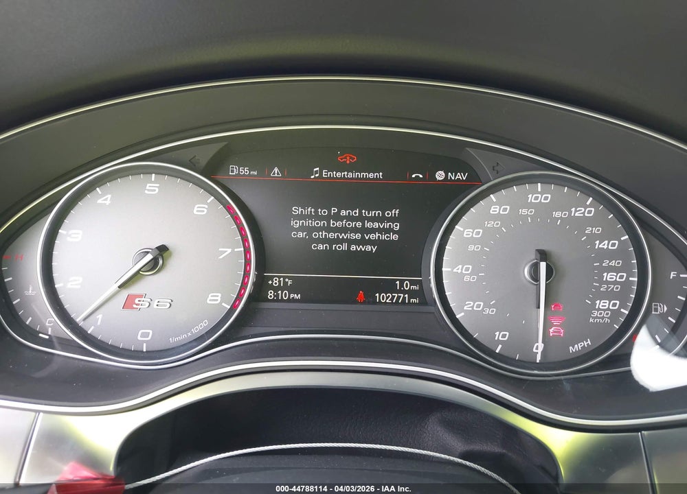 2014 AUDI S6 4.0T PRESTIGE VIN: WAUF2AFC1EN019353