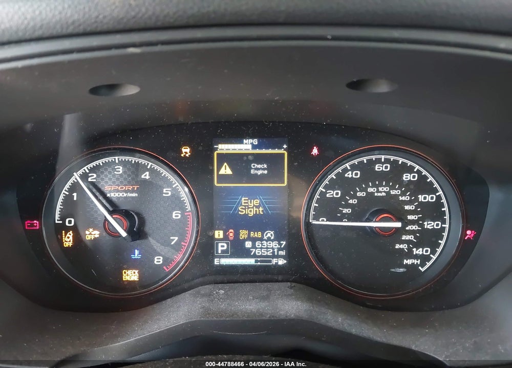 2021 SUBARU FORESTER SPORT VIN: JF2SKARC0MH409226