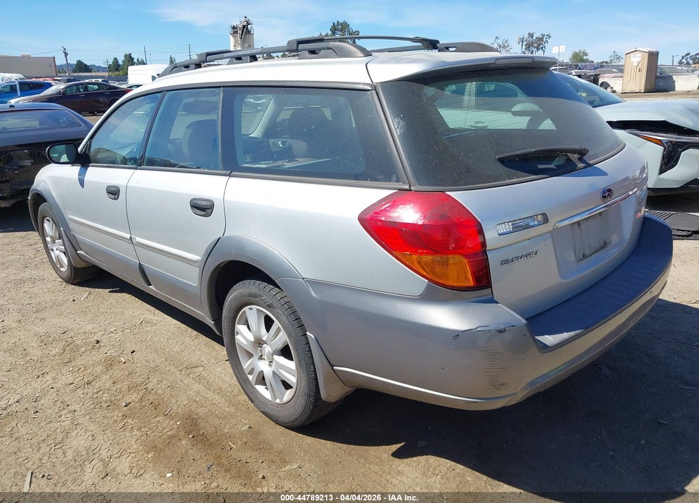 2005 SUBARU OUTBACK 2.5I VIN: 4S4BP61C857334903