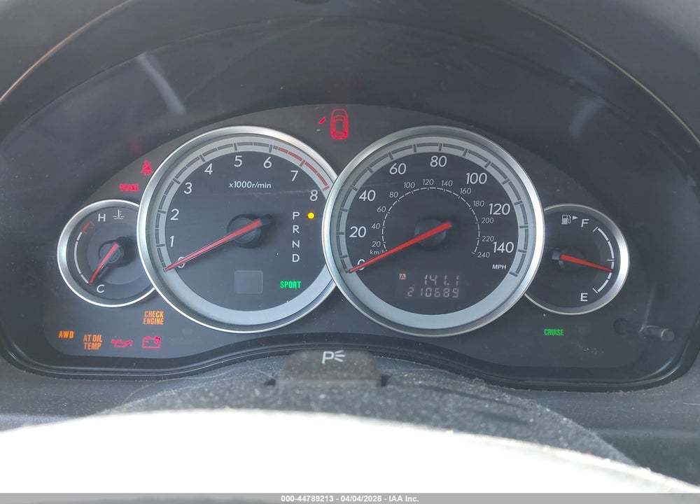 2005 SUBARU OUTBACK 2.5I VIN: 4S4BP61C857334903
