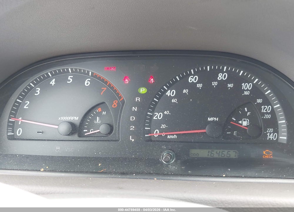 2002 TOYOTA CAMRY LE V6 VIN: 4T1BF32K52U519026