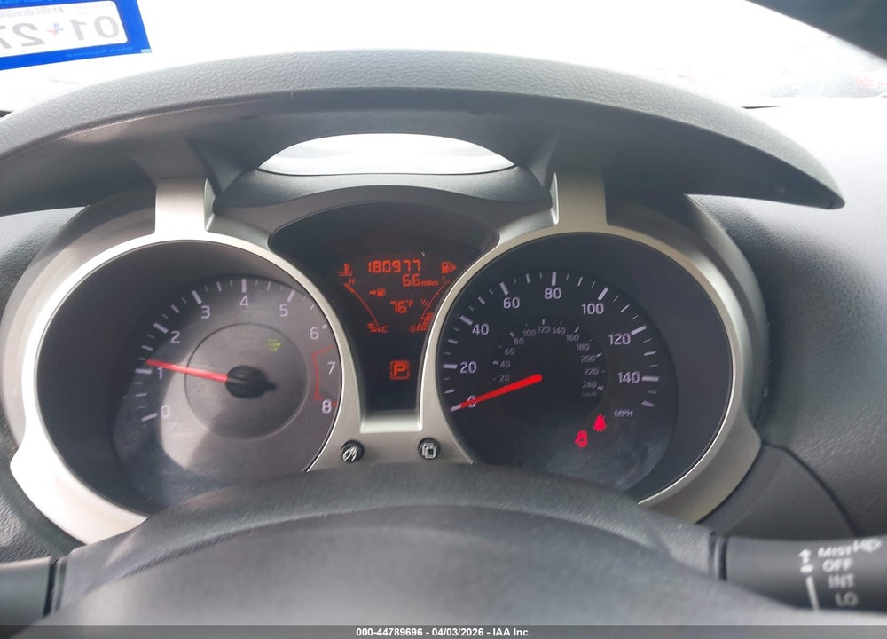 2013 NISSAN JUKE SV VIN: JN8AF5MV7DT210920