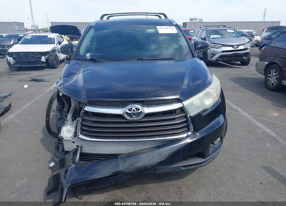 2016 TOYOTA HIGHLANDER XLE V6 VIN: 5TDKKRFH4GS507060