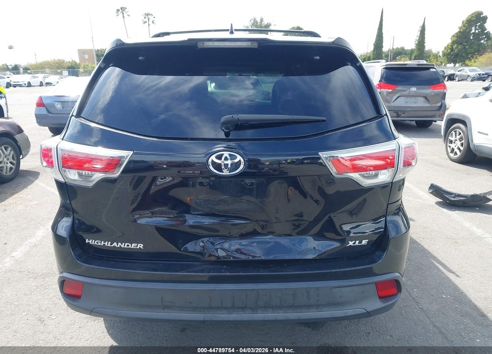 2016 TOYOTA HIGHLANDER XLE V6 VIN: 5TDKKRFH4GS507060