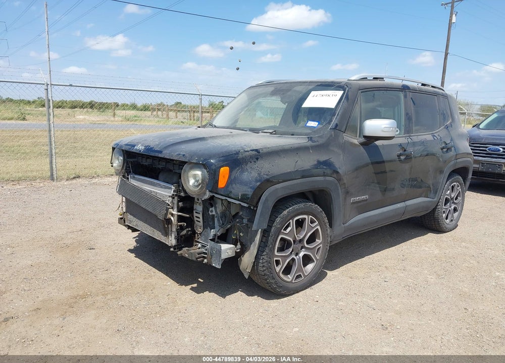 2017 JEEP RENEGADE LIMITED VIN: ZACCJADBXHPE55665