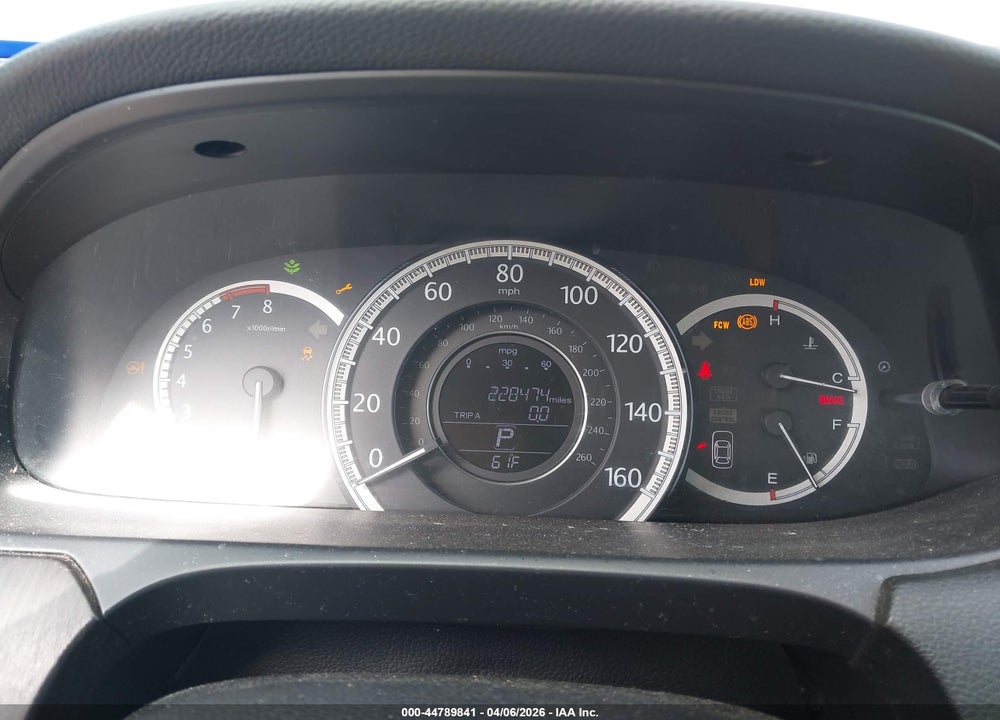 2013 HONDA ACCORD EX-L V-6 VIN: 1HGCR3F82DA014551