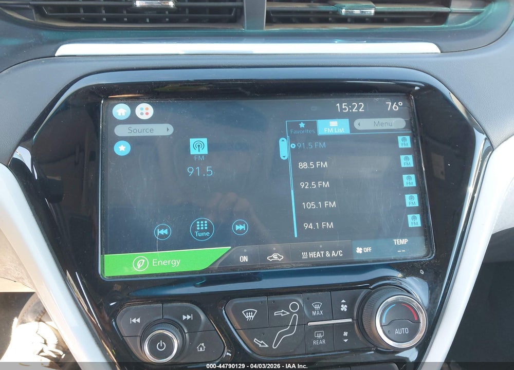 2018 CHEVROLET BOLT EV LT VIN: 1G1FW6S0XJ4138799