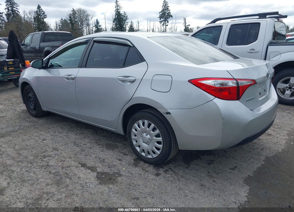 2016 TOYOTA COROLLA LE VIN: 2T1BURHE8GC589106