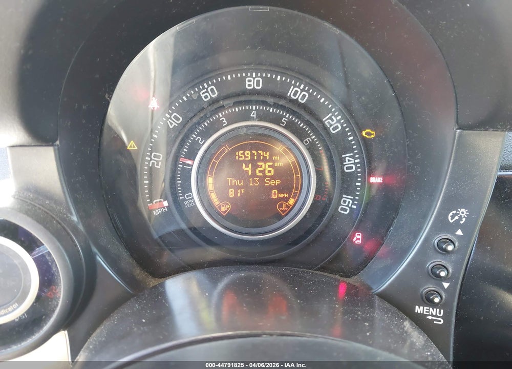 2014 FIAT 500C GQ EDITION VIN: 3C3CFFJH6ET190193