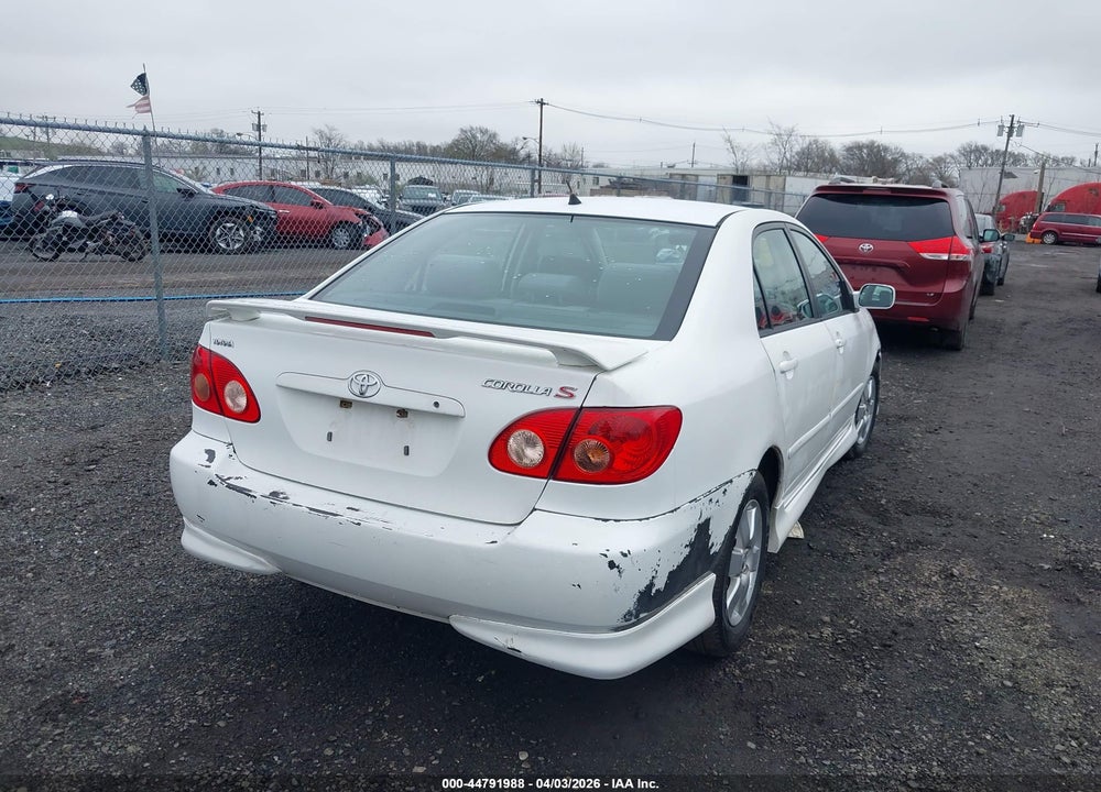 2008 TOYOTA COROLLA S VIN: 2T1BR32EX8C906683