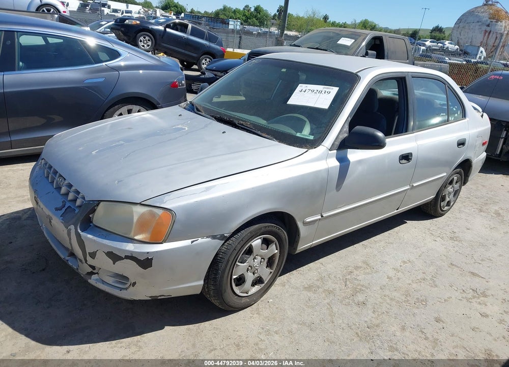 2001 HYUNDAI ACCENT GL VIN: KMHCG45C11U238304