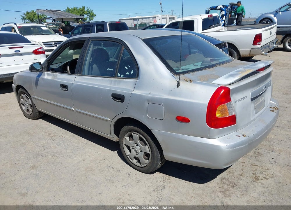 2001 HYUNDAI ACCENT GL VIN: KMHCG45C11U238304