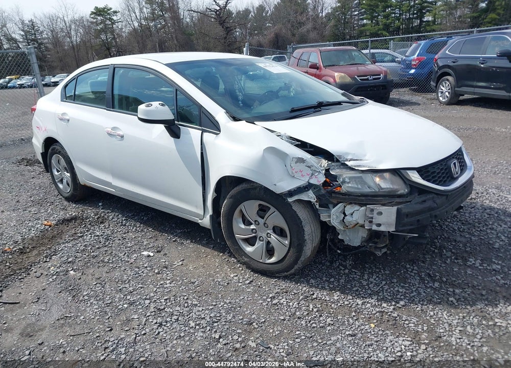 2013 HONDA CIVIC LX VIN: 19XFB2F55DE092464