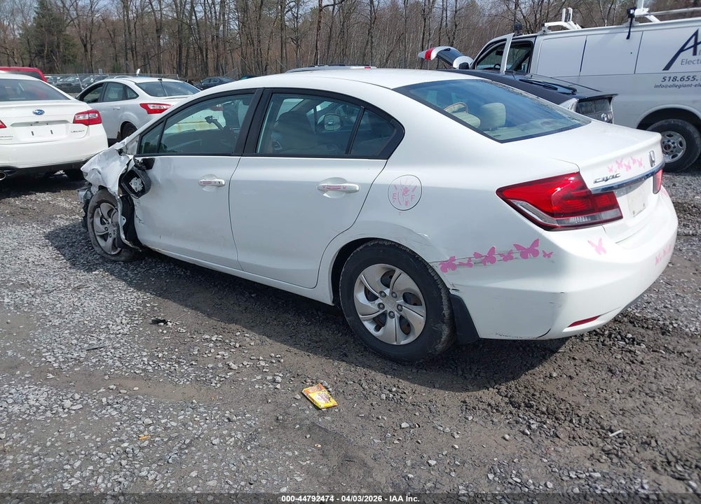 2013 HONDA CIVIC LX VIN: 19XFB2F55DE092464