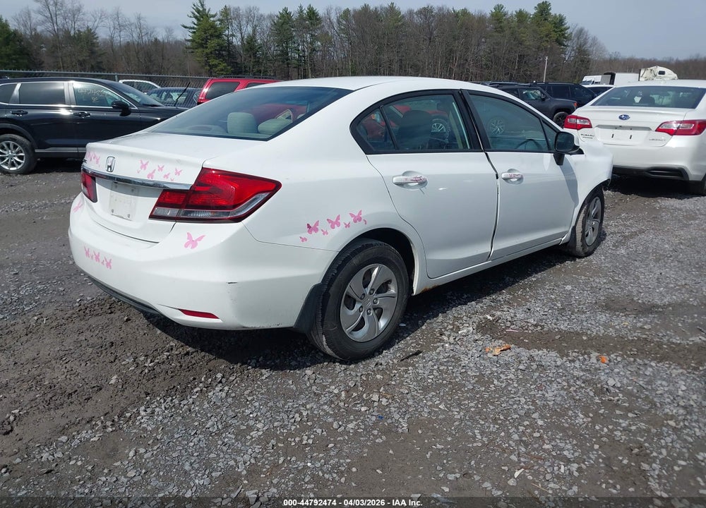 2013 HONDA CIVIC LX VIN: 19XFB2F55DE092464