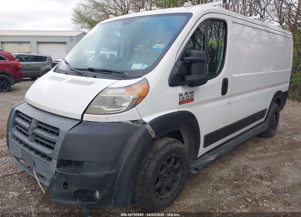 2016 RAM PROMASTER 1500 LOW ROOF VIN: 3C6TRVAG0GE114262