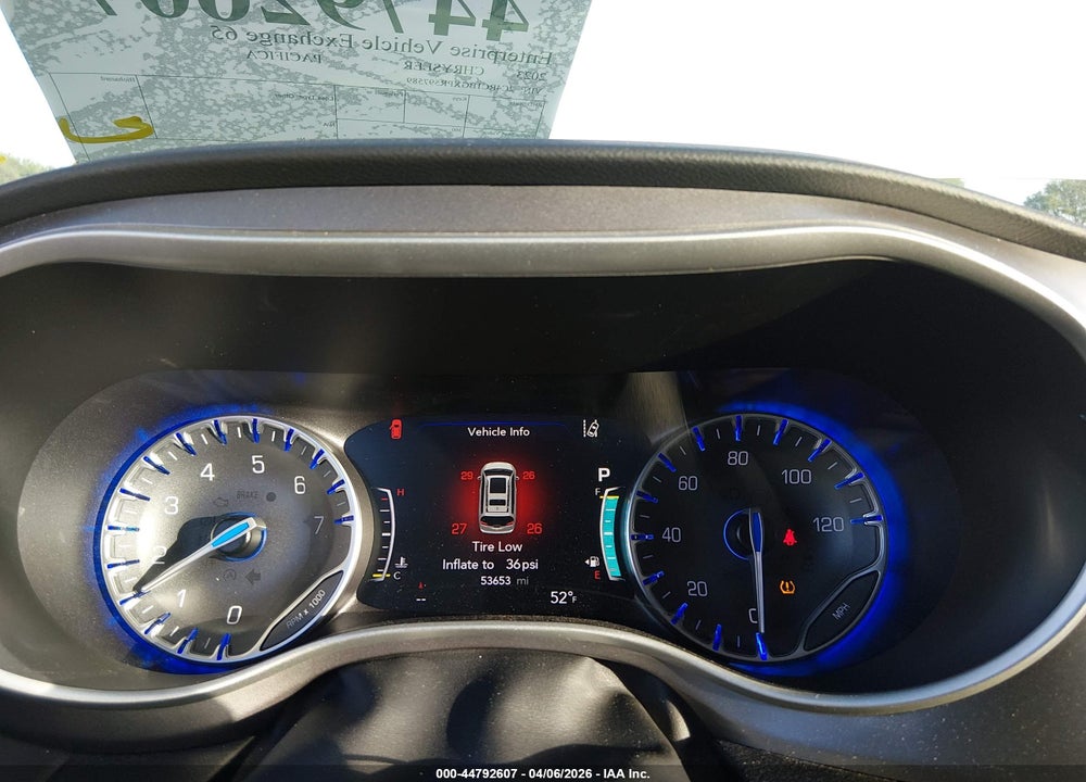 2023 CHRYSLER PACIFICA TOURING L VIN: 2C4RC1BGXPR597589
