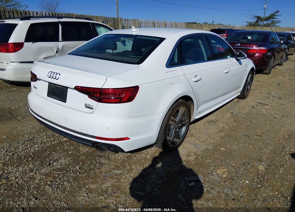 2017 AUDI A4 2.0T PREMIUM VIN: WAUENAF46HN040621