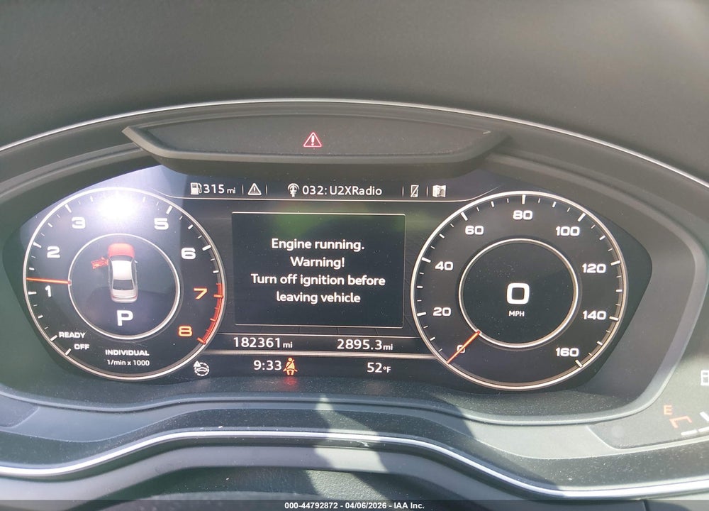 2017 AUDI A4 2.0T PREMIUM VIN: WAUENAF46HN040621