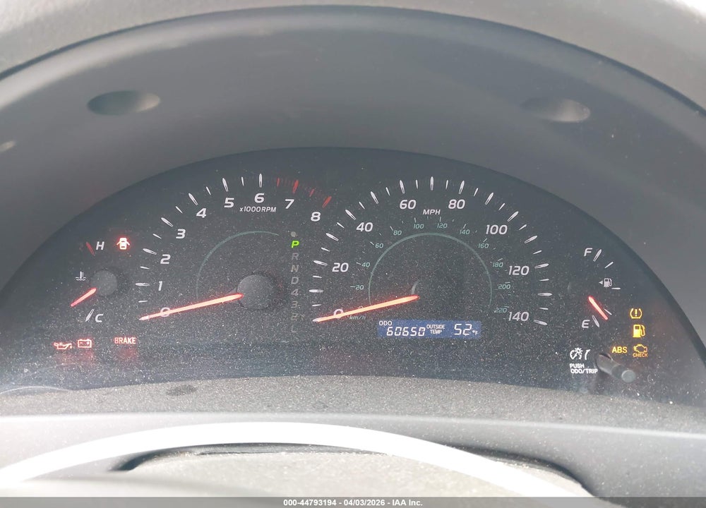 2008 TOYOTA CAMRY LE VIN: 4T1BE46K28U206138