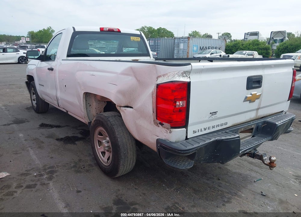 2016 CHEVROLET SILVERADO 1500 WT VIN: 1GCNCNEH8GZ232280