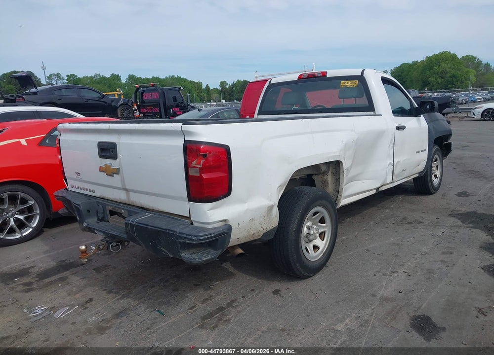 2016 CHEVROLET SILVERADO 1500 WT VIN: 1GCNCNEH8GZ232280